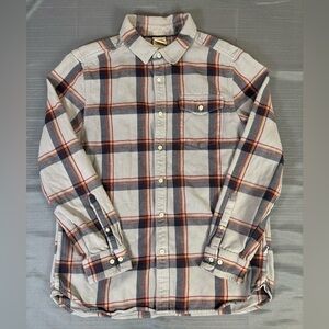 The North Face Plaid Flannel Shirt Men’s Large L Grey Red Blue